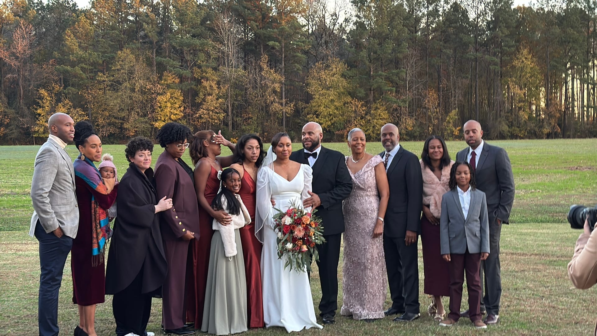 Family and guests celebrating at a wedding — Scarborough House wedding venue near Raleigh, NC