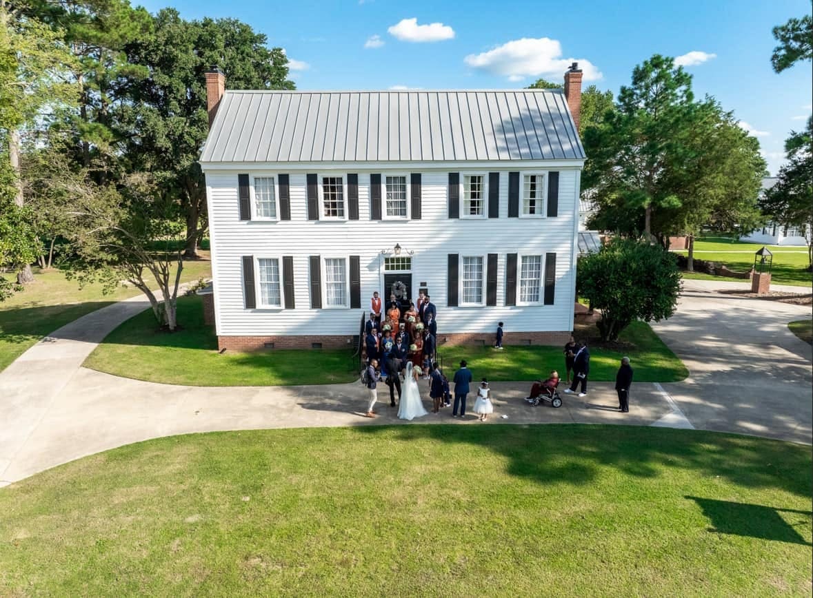 Aerial overview of Scarborough House estate in Wilson, NC — run with lean business software